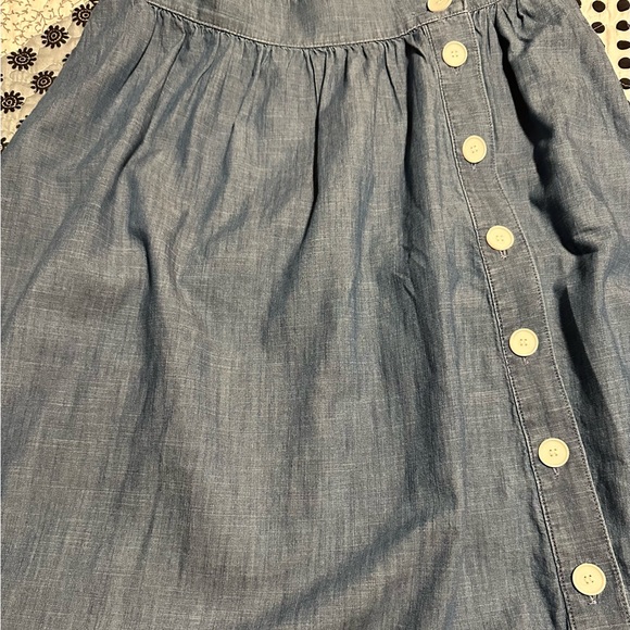 NWOT - TALBOTS 10 Petite Denim Side Dress Button Down Skirt - Picture 6 of 6